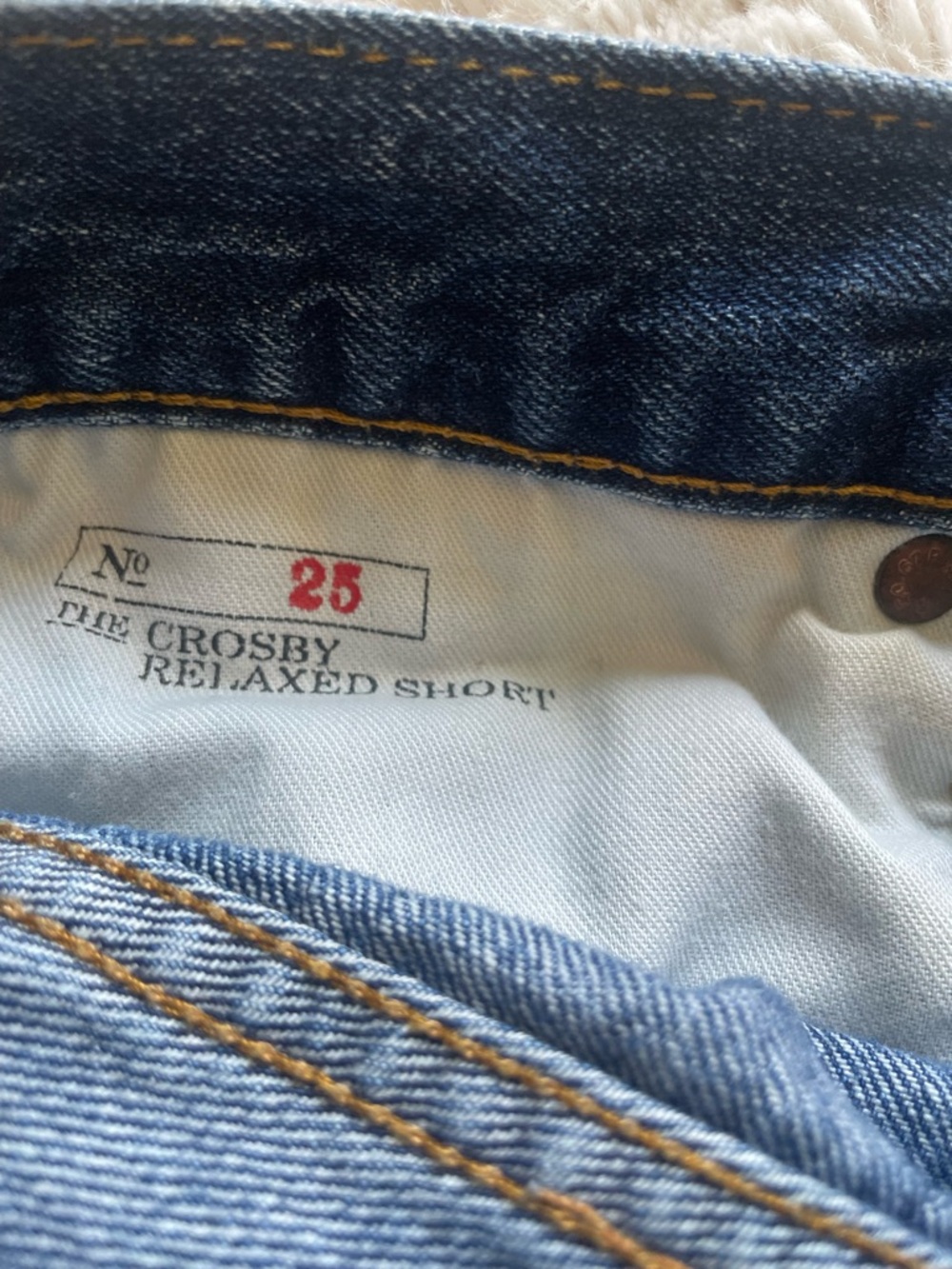 Polo by Ralph Lauren Blue Distressed Denim Cutoff Shorts - Picture 3 of 3